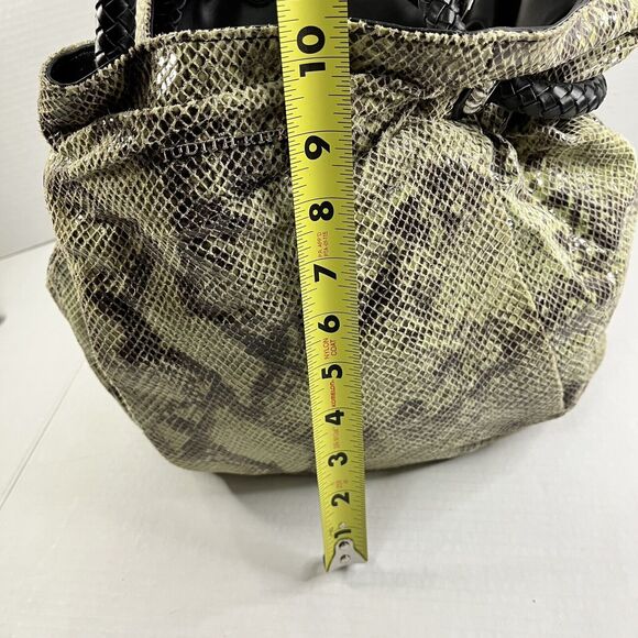 Judith Ripka Handbag w/Python Snake Embossed Finish. 100% Genuine Leather - Picture 10 of 16